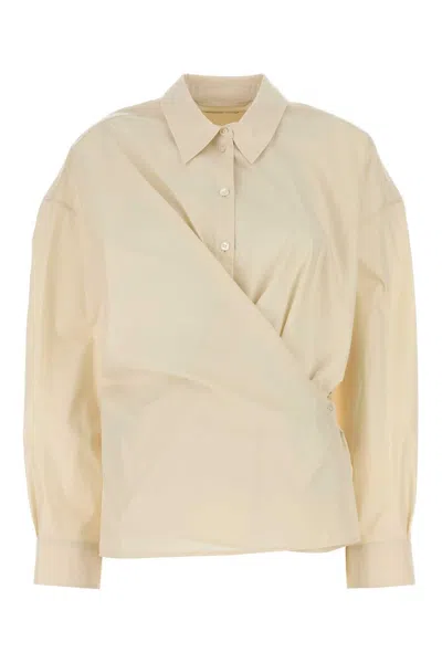 LEMAIRE LEMAIRE CREAM POPLIN SHIRT