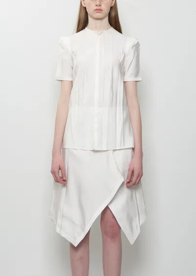 Lemaire Creased Fitted Shirt In White