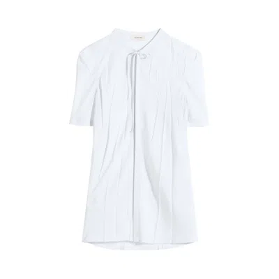 Pre-owned Lemaire Creased Fitted Shirt 'chalk' | White | Women's Size 34
