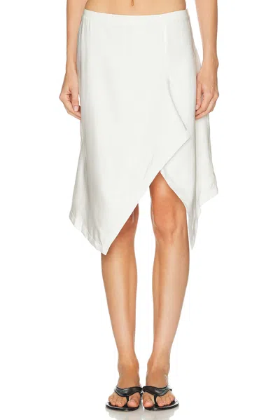 Lemaire Creased Foulard Skirt In Gray