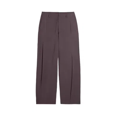 Pre-owned Lemaire Creased Soft Pants 'glossy Brown' | Women's Size 36