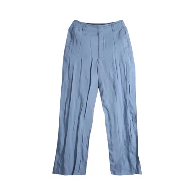 Pre-owned Lemaire Creased Soft Pants 'horizon' | Blue | Women's Size 38
