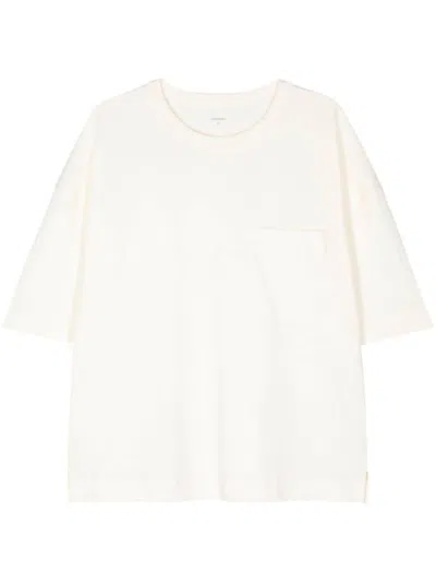 Lemaire Crew-neck Jersey T-shirt In White