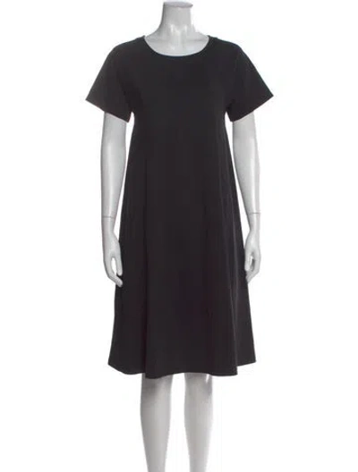 Pre-owned Lemaire Crew Neck Knee-length Dress In Black