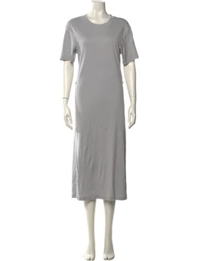 Pre-owned Lemaire Crew Neck Long Dress In Gray