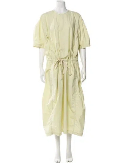 Pre-owned Lemaire Crew Neck Long Dress W/ Tags In Green