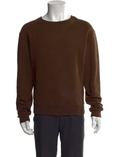 Pre-owned Lemaire Crew Neck Long Sleeve Sweatshirt In Brown