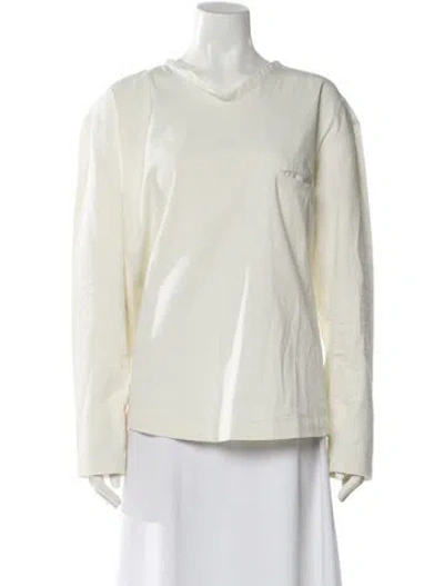 Pre-owned Lemaire Crew Neck Long Sleeve Sweatshirt In Neutral