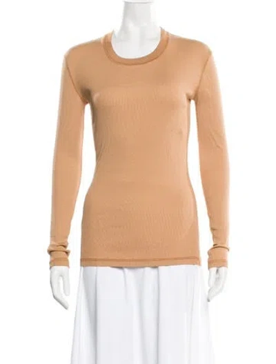 Pre-owned Lemaire Crew Neck Long Sleeve Top In Neutral