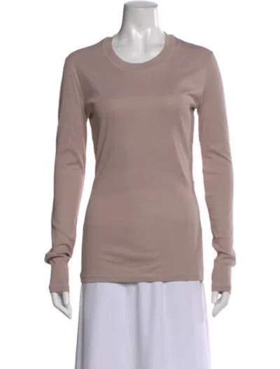 Pre-owned Lemaire Crew Neck Long Sleeve Top W/ Tags In Pink