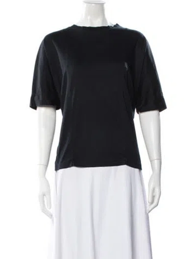 Pre-owned Lemaire Crew Neck Short Sleeve T-shirt In Black