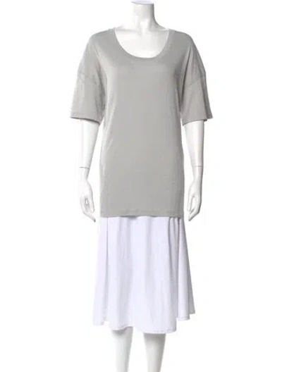 Pre-owned Lemaire Crew Neck Short Sleeve T-shirt In Gray