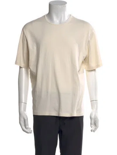 Pre-owned Lemaire Crew Neck Short Sleeve T-shirt In Neutral