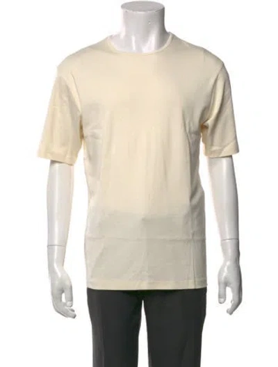 Pre-owned Lemaire Crew Neck Short Sleeve T-shirt In Neutrals