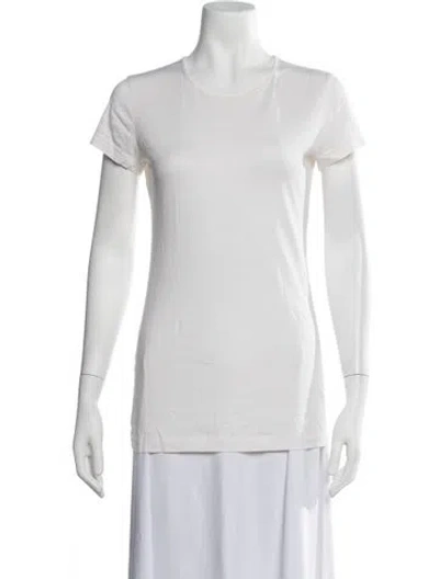 Pre-owned Lemaire Crew Neck Short Sleeve T-shirt In Neutrals