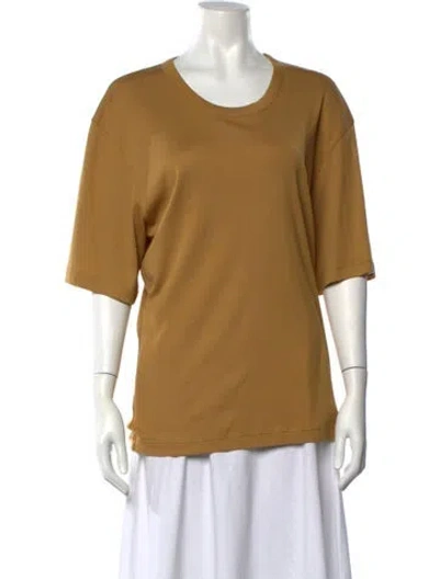 Pre-owned Lemaire Crew Neck Short Sleeve T-shirt W/ Tags In Yellow