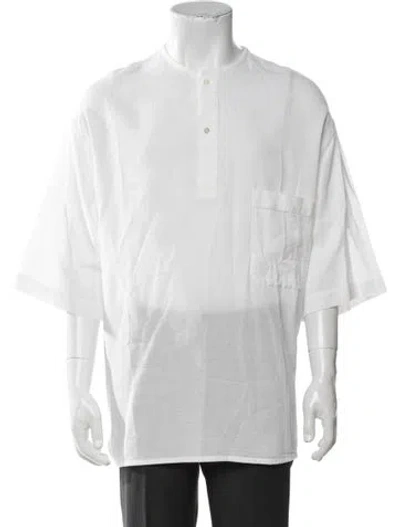 Pre-owned Lemaire Crew Neck Short Sleeve T-shirt In White