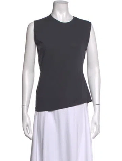 Pre-owned Lemaire Crew Neck Sleeveless Top In Blue