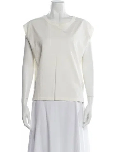 Pre-owned Lemaire Crew Neck Sleeveless Top In Neutrals