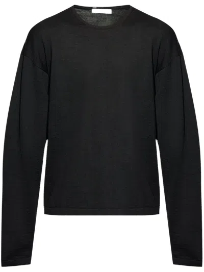 Lemaire Crew-neck Sweater In Black