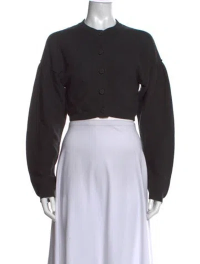 Pre-owned Lemaire Crew Neck Sweater In Black