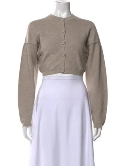 Pre-owned Lemaire Crew Neck Sweater In Brown