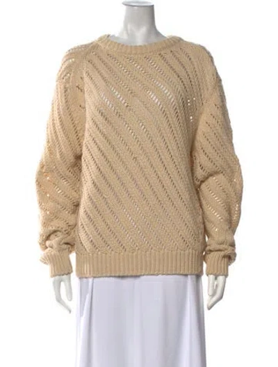 Pre-owned Lemaire Crew Neck Sweater In Neutrals
