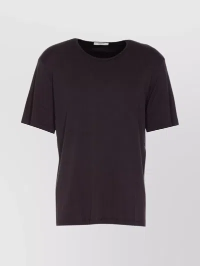 LEMAIRE CREWNECK RIBBED TEXTURE PLAIN DESIGN T-SHIRT
