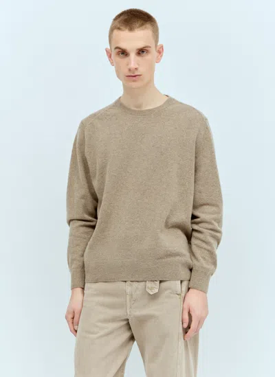 Lemaire Crewneck Sweater In Beige
