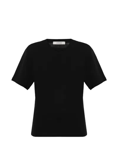 Lemaire Crew-neck T-shirt In Black