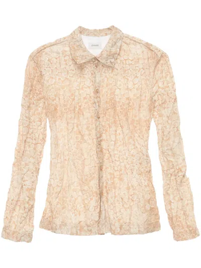 Lemaire Crinkle-effect Shirt In 中性色
