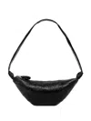 Lemaire Medium Croissant Cotton Shoulder Bag In 黑色