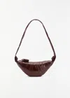 Lemaire Croissant Coated Cotton Bag, Small In Brown