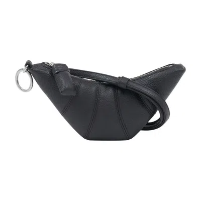 Lemaire Croissant Coin Purse Crossbody In Brown