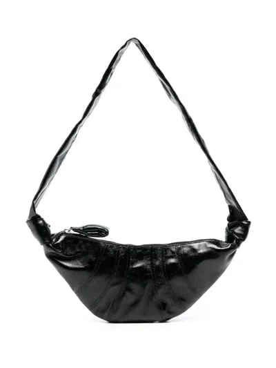 Lemaire Croissant Nappa Leather Bag In Black