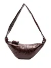 Lemaire Croissant Crossbody Bag In Brown
