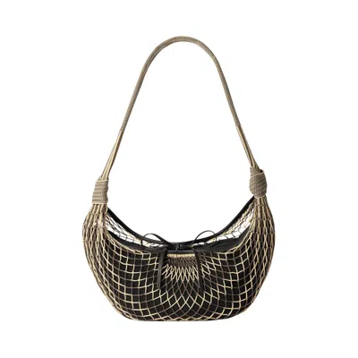 Pre-owned Lemaire Croissant Filt Bag 'beige/marron Glace' | Tan | Women's Size Onesize