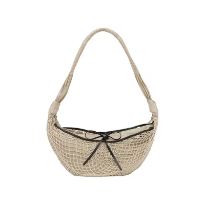 Pre-owned Lemaire Croissant Filt Bag 'light Beige' | Tan | Men's Size Onesize In Brown