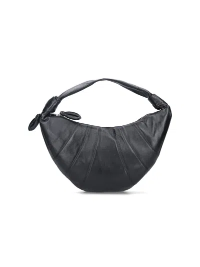 Lemaire 'croissant Fortune' Hobo Bag In Black
