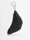Lemaire Mini Croissant Keyring In Black
