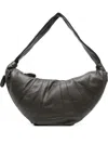 Lemaire Medium Croissant Soft Nappa Shoulder Bag In Gray
