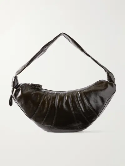 Lemaire Croissant Large Coated-cotton Messenger Bag In Green