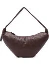 Lemaire Fortune Croissant Leather Shoulder Bag In Brown