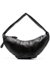 Lemaire Large Croissant Leather Shoulder Bag In Brown