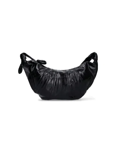 Lemaire 'croissant' Large Shoulder Bag In Black