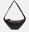 Lemaire Medium Croissant Soft Nappa Shoulder Bag In Brown