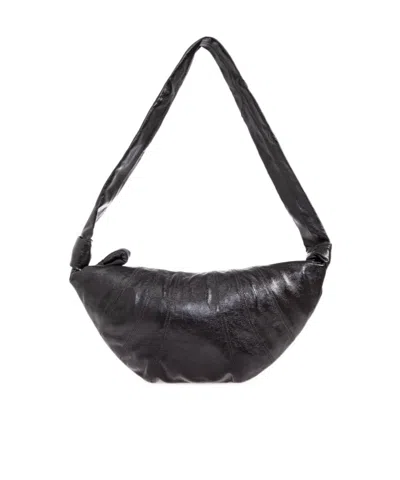 Lemaire Croissant Medium Crossbody Bag In Gray