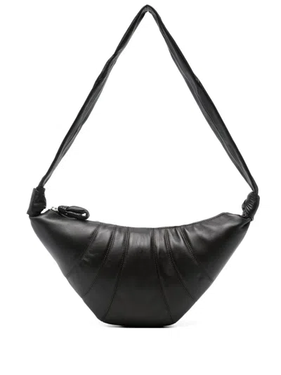 LEMAIRE LEMAIRE CROISSANT MEDIUM LEATHER SHOULDER BAG