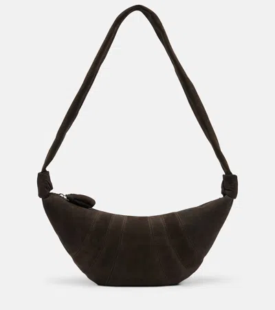 Lemaire Croissant Medium Leather Shoulder Bag In Brown