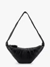 Lemaire Medium Croissant Leather Bag In Black